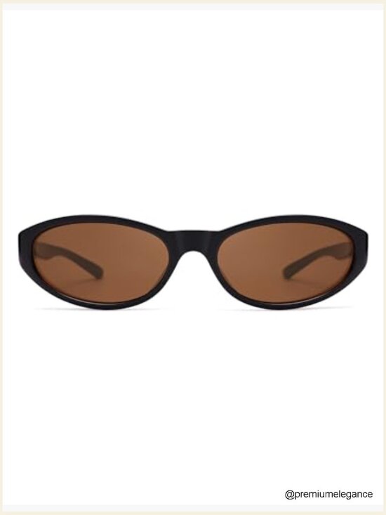 Retro Y2K Wrap Around Oval Sunglasses UV400 Sporty Shades Rave main image 7